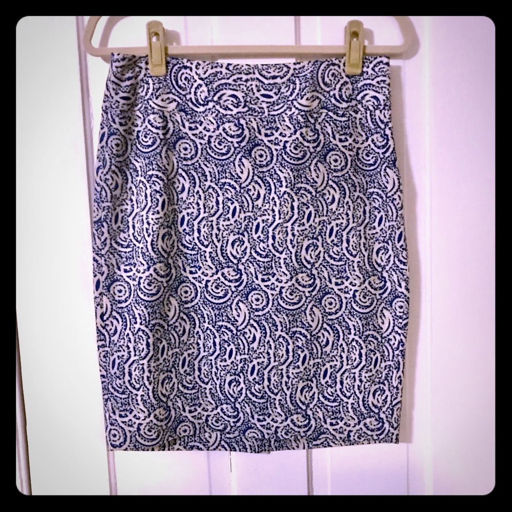 The Limited Patterned Pencil Skirt